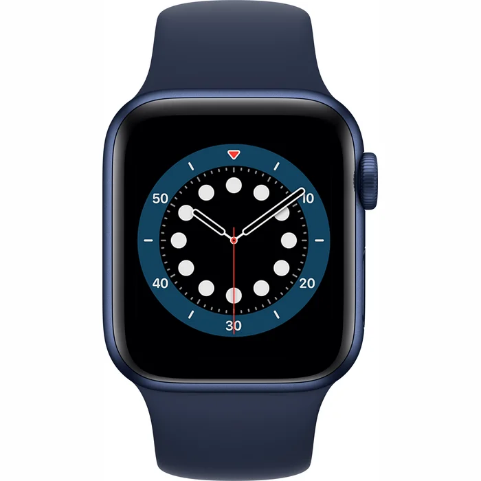 Apple Watch Series 6 GPS 44mm Blue Aluminium Case with Deep Navy Sport Band [Demo, komplektācijā neietilpst lādētājs]